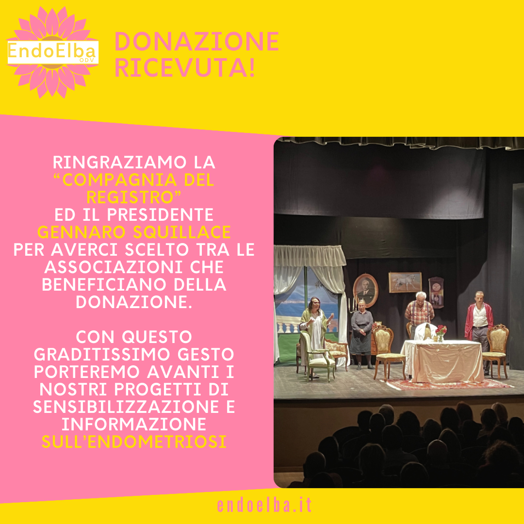 Un caloroso ringraziamento alla Compagnia del Registro