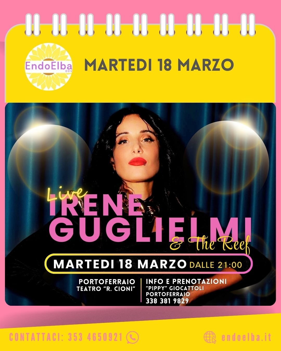 Irene Guglielmi & The Reef al Teatro dei Vigilanti