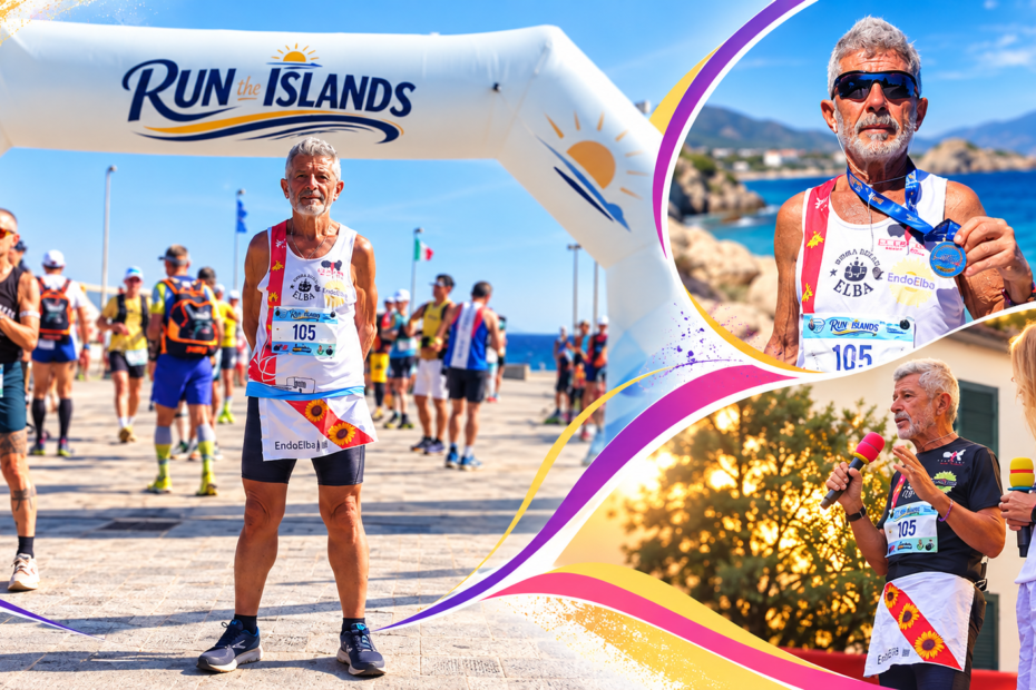 Giuseppe Molea con EndoElba alla Run the Tuscany Islands